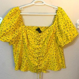 Plus size Crop Top Womens 2X